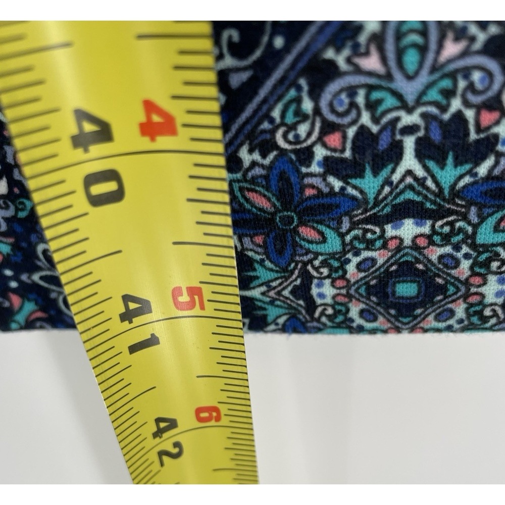 Talbots Womens Plus Size 2X Dress Blue Kaleidoscope Sleeveless Back Zip - Picture 4 of 9